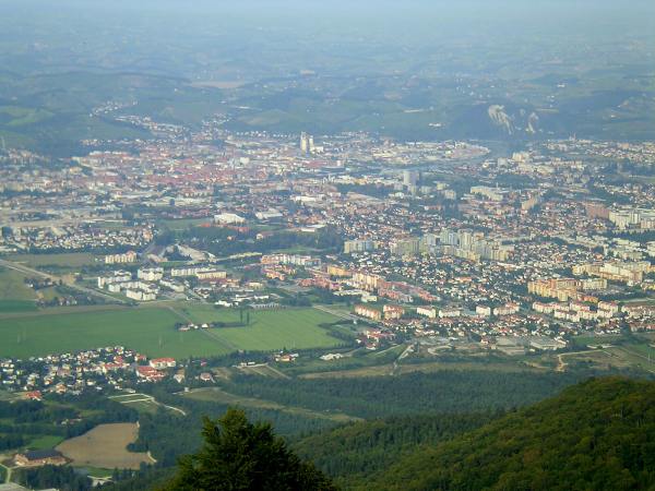 Pogled na Maribor iz Pohorja